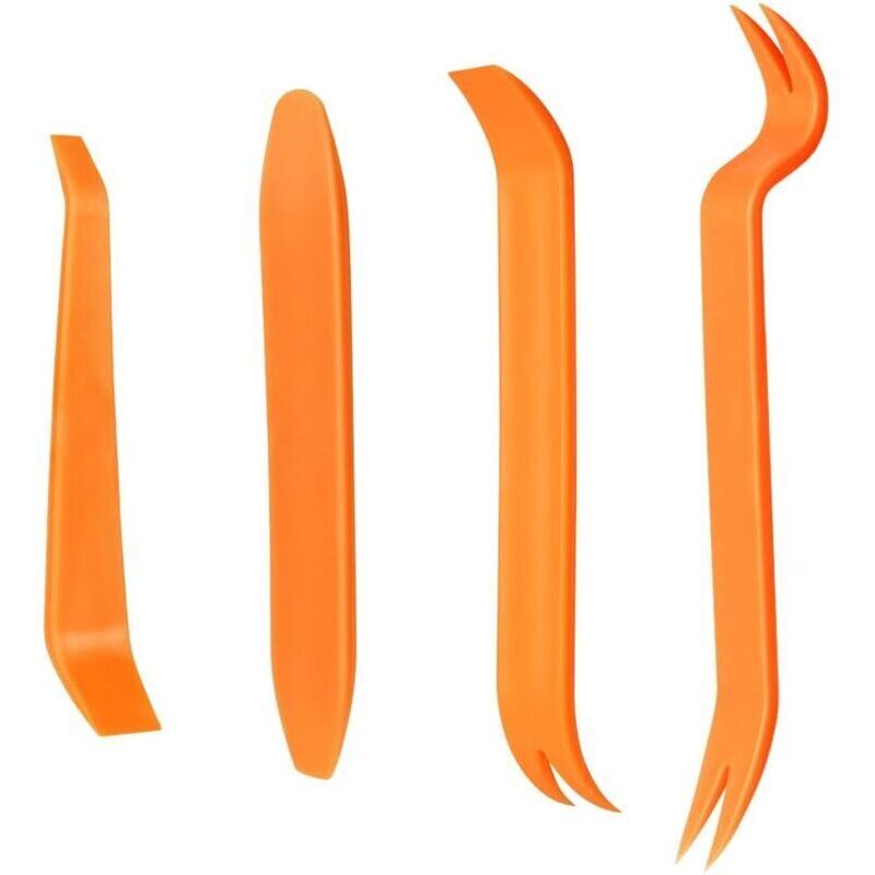 4-teiliges Werkzeugset zum Entfernen von Autoverkleidungen, Hartplastikwerkzeuge, professionelles Werkzeugset zum Aus- und Einbau von Autoradios,