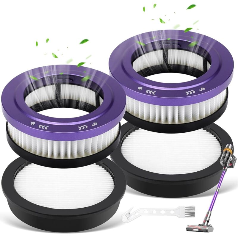 4 x Staubsaugerfilter für Anyson Stars 5 45000Pa/550W/70Min Staubsauger Kabellos HEPA Filter Ersatzteile Kompatible mit Anyson 1.6L Akku Staubsauger