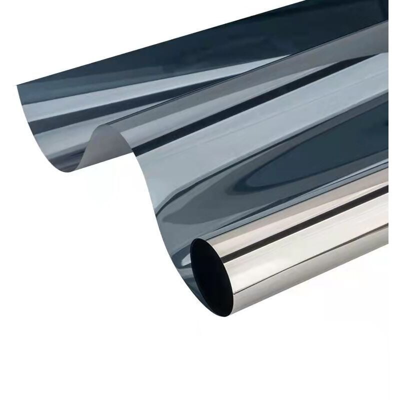 40 × 300 cm Anti-Peeping-Fensterfolie, Einweg-Spiegel-Fensterfolie, Anti-Hitze-Anti-UV-Sichtschutz für Fenster, Büro, Zuhause, Geschäft, Schwarz und