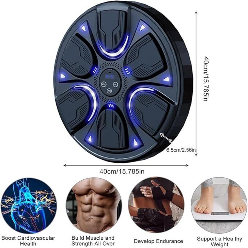 40 cm Musikalische Boxmaschine, 8 Geschwindigkeiten Elektronischer Musik-Box-Wandzielscheibe, Laufzeit bis zu 4-8 Stunden und Hält Einer Kraft von