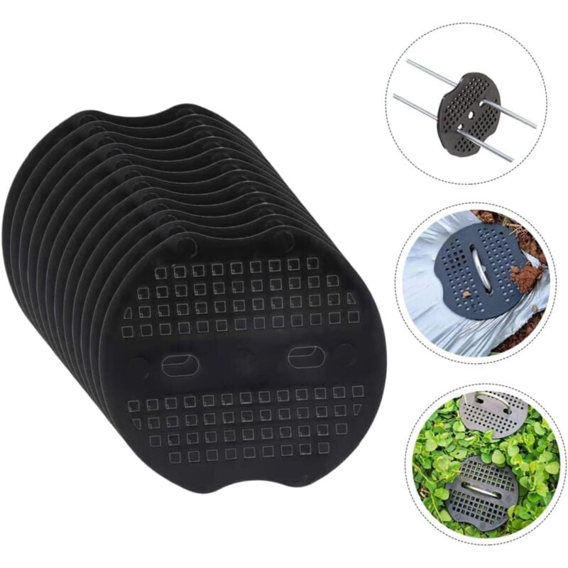 Set mit 40 Gartenpflöcken, Abstandshaltern, Gartenklammern, Zelt-, Pflanzen-, Zelt-, Stütz-, Rasenpflöcken, Planen, Unkrautvlies, Unterlegscheiben,