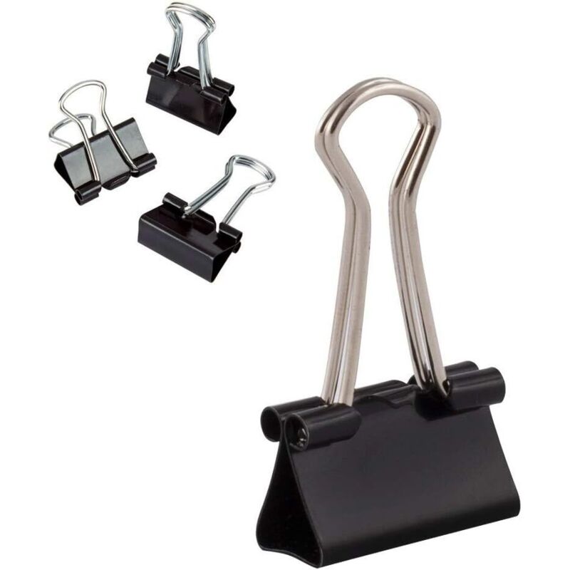 40 Stück Büroklammern – 19 mm – Mehrzweck-Büroklammerbox – Heftklammern – Metall-Zeichen-Büroklammern für Notizen – Schreibpapier – Bürobedarf