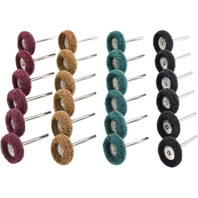 40-teiliges Bohrer-Polierset, Dremel-Zubehör, 25 mm Schleifpolier-Dremel-Rotationswerkzeuge, Körnung 80/150/240/300, Polierzubehör für Holz,