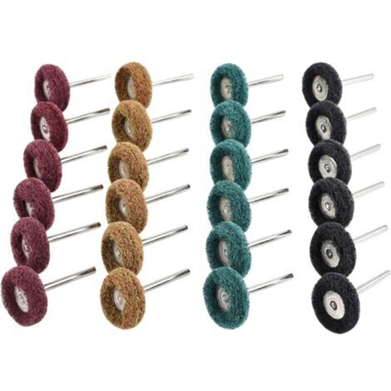 40-teiliges Bohrer-Polierset, Dremel-Zubehör, 25 mm Schleifpolier-Dremel-Rotationswerkzeuge, Körnung 80/150/240/300, Polierzubehör für Holz, Stein,