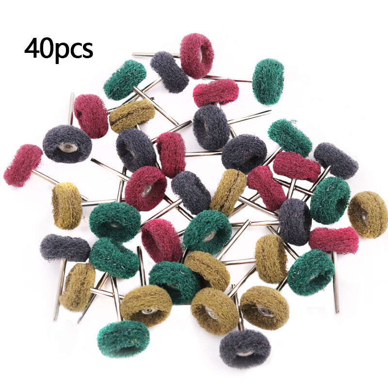 Fitags - 40-teiliges Bohrer-Polierset, Dremel-Zubehör, 26 mm Schleifpolier-Dremel-Rotationswerkzeuge, Polierzubehör für Holzberechnungen,