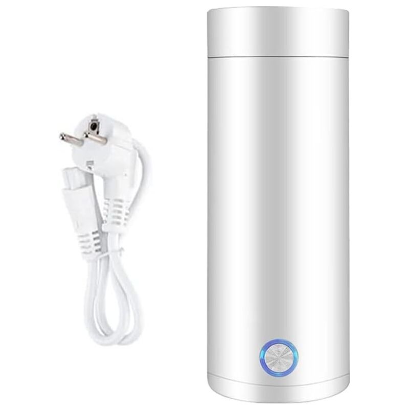 400 ml Mini-Wasserkocher und Mini-Thermoskanne, tragbarer Wasserkocher, elektrischer tragbarer Reise-Wasserkocher, 4 Minuten schnelles Kochen, 3-in-1