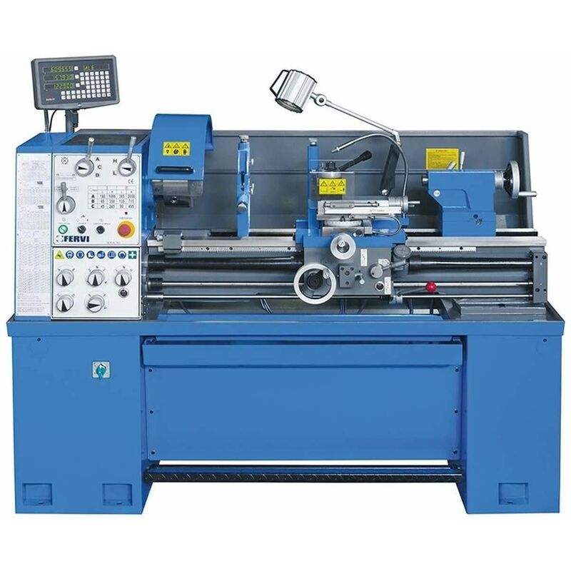 400v Metalldrehmaschine Drehmaschine Drehbank Mit Display Fervi T070/400v3a