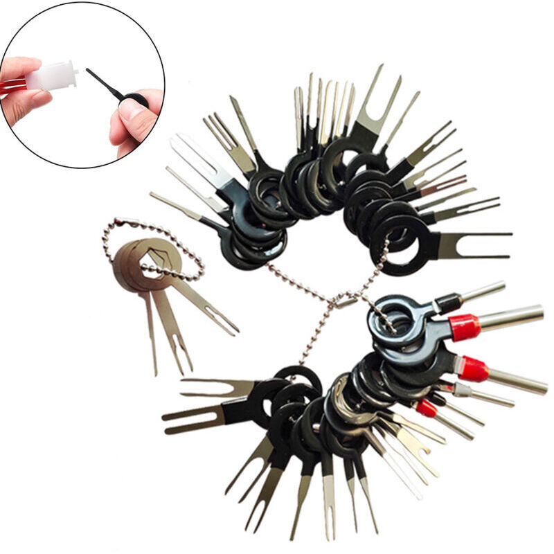 41-teiliges Auto-Entriegelungswerkzeug-Set, Werkzeug-Set zum Entfernen von Kfz-Anschlüssen, Werkzeug zum Entfernen von Kfz-Kabelsteckern,