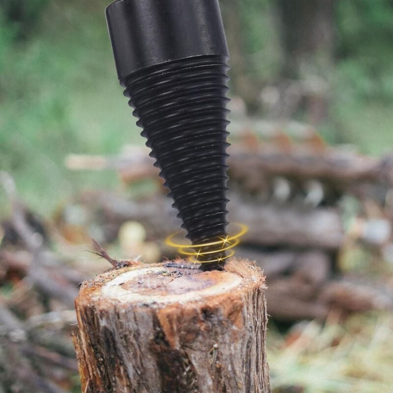 Qiyao - 42 mm Holzspalter-Bohrer, abnehmbare Bohrer, elektrische Bohrer, Kegelschraubendreher mit rundem Schaft für Zuhause und draußen