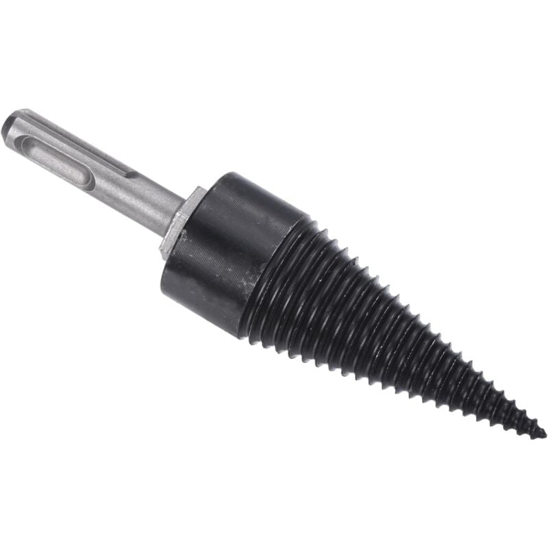 Tonchean - 42mm Holzspalter-Bohrer, Rund-/Sechskant-/Dreiecksschaft, Brennholzschneider, Reibahle, Stanzwerkzeug, Holzspalter, Fleischwolf