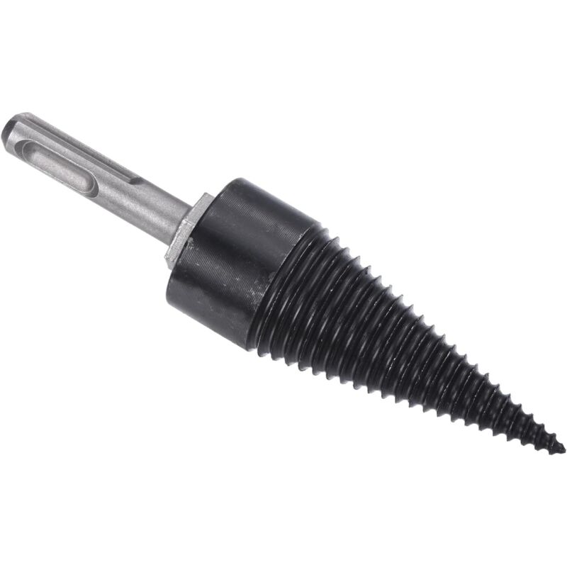 Tonchean - 42mm Holzspalter-Bohrer, Rund-/Sechskant-/Dreiecksschaft, Brennholzschneider, Reibahle, Stanzwerkzeug, Holzspalter, Fleischwolf