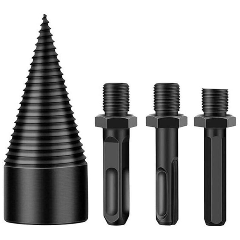 45-mm-Holzspalter, Holzspalter, sicherer Bohrer-Holzspalter, Holzspalter, Holzspalter zum Spalten von Holz, Holzbohrer für Brennholzmaschine