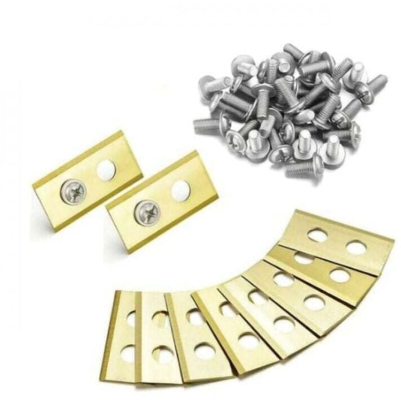 45x Messer für Worx Landroid Messer Mähroboter Klingen Titan Ersatzmesser für Worx Landroid Rasenroboter Titan-Klingen & verbesserte Schrauben Set