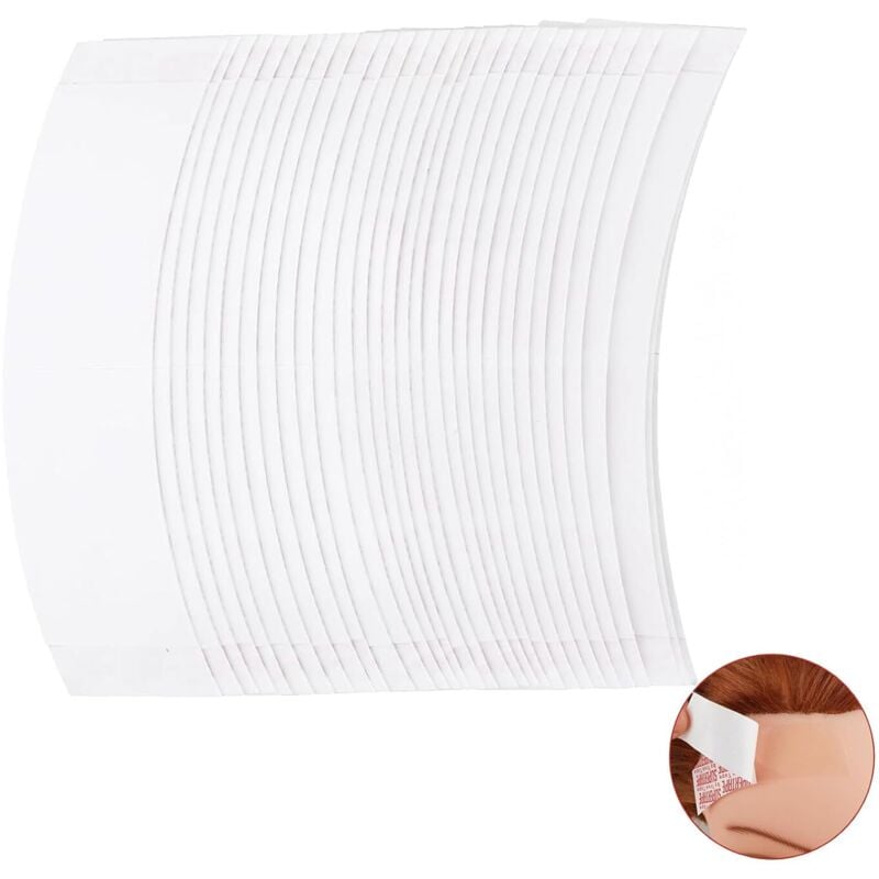 48St Klebeband für Perücken, Unsichtbar Wasserdicht Doppelseitiges Klebeband für Perücken Toupet Klebeband Extra Stark Perückenklebeband zum Fixieren