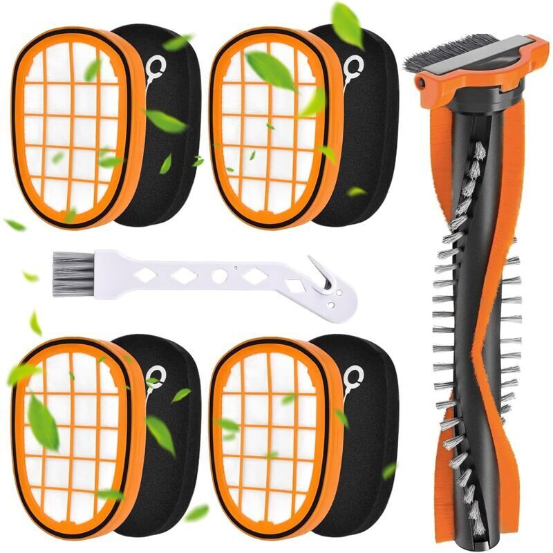 4er Pack Filter für Akkustaubsauger Philips SpeedPro Max, FC5005/01 Ersatzfilter Zubehör für Philips FC6812 FC6813 FC6822 FC6823 FC6826 FC6723/01