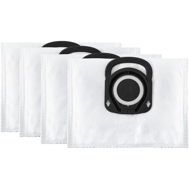4er-Pack Hygiene+-Beutel, kompatibel mit den Bodenstaubsaugern Compact Power, Power XXL, Silence Force und X-Trem Power ZR200520, weiß