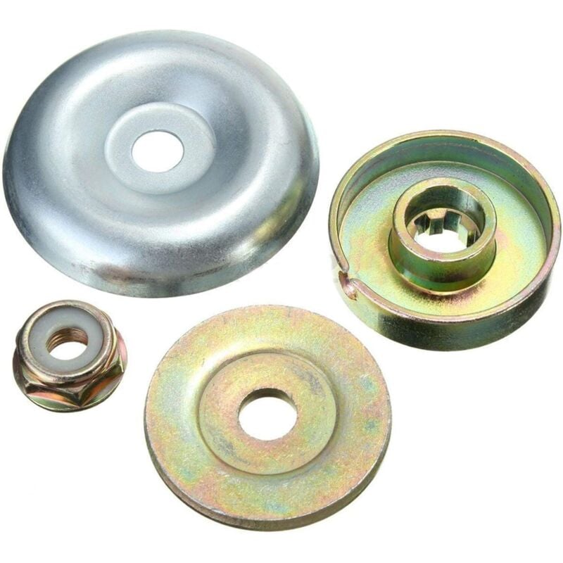 4er-Pack Metall-Rasenmäher-Ersatzmuttern, Ersatz-Jäterklinge für Rasenmäher, Ersatzzubehör für Bürstenkantenschneider