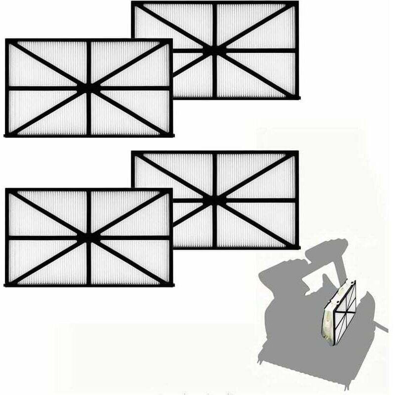 4er-Pack Roboter-Poolfilter RCX70101, Ersatzfilterkartuschen für Hayward Roboter-Poolfilter AquaVaC, TigerShark und SharkVac, Poolfilterkartuschen