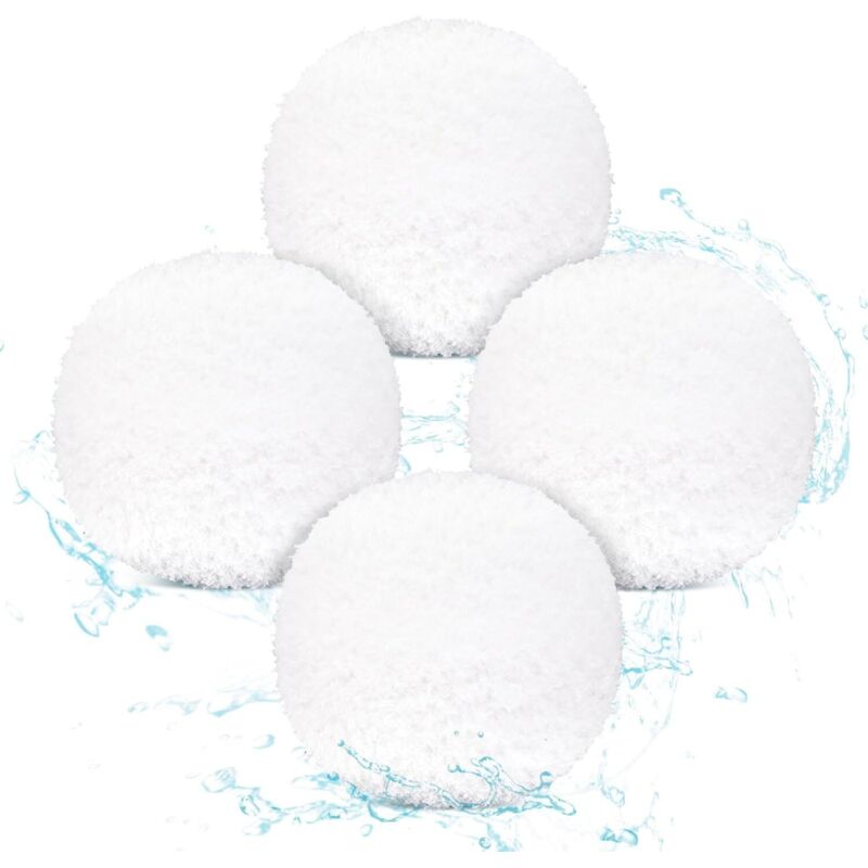 4er-Pack wiederverwendbare Spa-Öl-absorbierende Bälle, waschbare Öl-absorbierende Schwammbälle für Schwimmbecken, Whirlpool, Spa, Spa-Badewanne