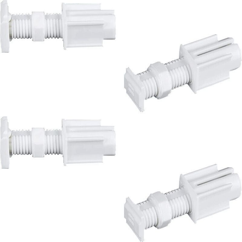 4er-Set Jalousiezubehör ohne Perforation, Jalousien passen alle, einfache Montagehalterungssatz