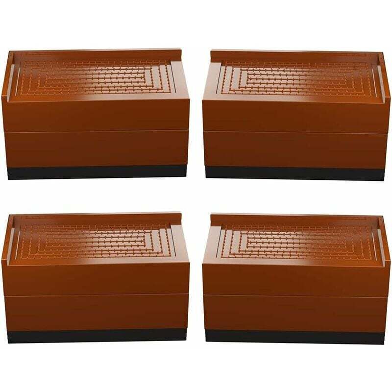 4er Set Möbelständer, Bett, quadratisch, Beine 7,5 cm oder 15 cm hoch, verstellbares Bett, für Tische, Stühle, Sofas, Schlafsäle usw.