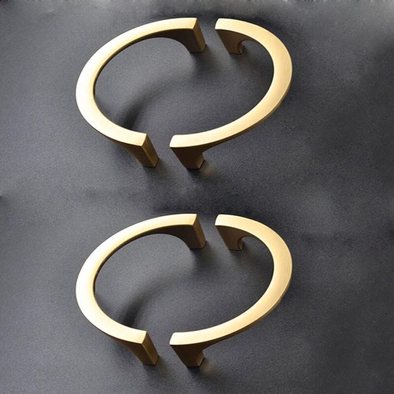 4er-Set moderner Schrankgriffe, Gold, Retro-chinesischer Stil, geeignet für Kleiderschränke, Schubladen und Küchen