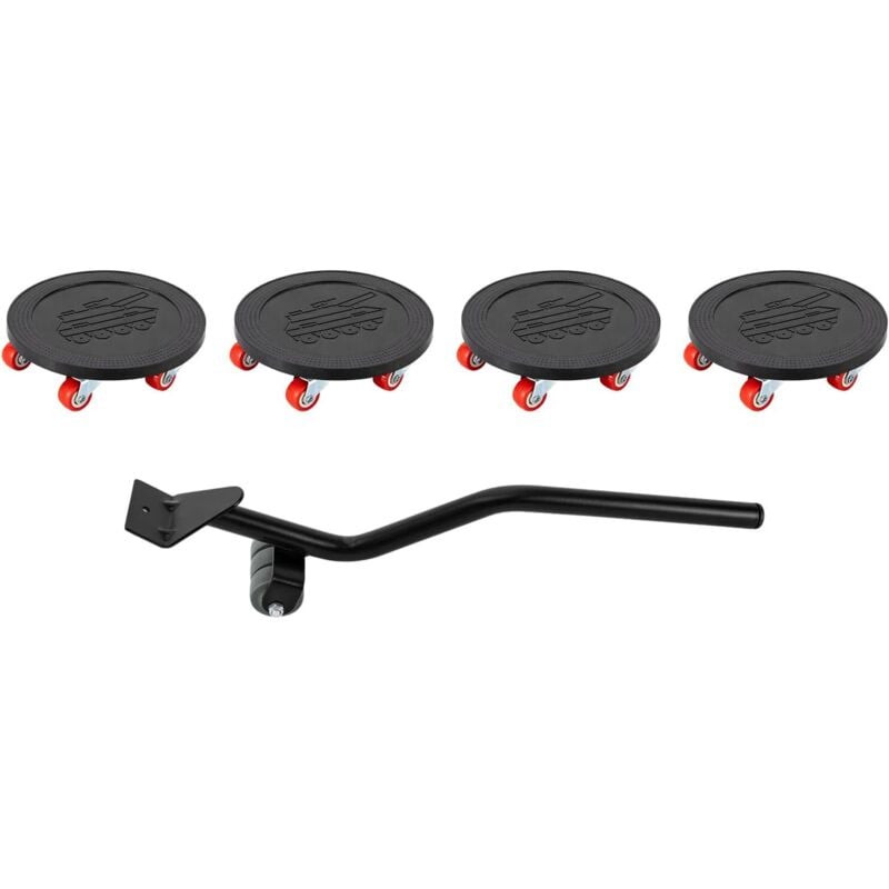4er-Set Transportrollen für Möbel – Mit 6 Transportrollen – Um 360° drehbare Rollen – Für schwere Möbel – 4 Möbelrollen + 1 Hebevorrichtung