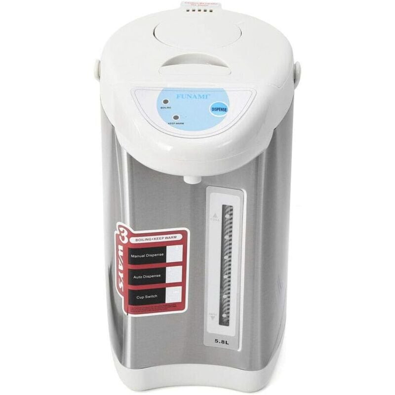 Senderpick - 4L Edelstahl-Wasserkocher mit Knopfbedienung 750W Wasserkocher für heißes Wasser, Gestellheizung, grau