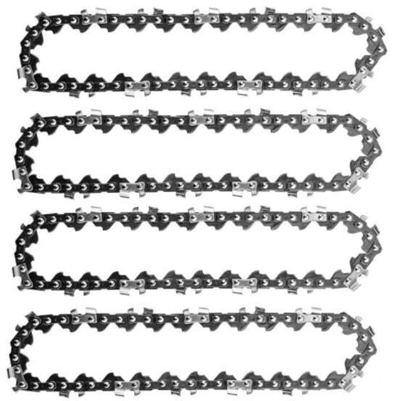 4PCS 4 Zoll Mini Akku-Elektro-Kettensäge Kettensäge zum Holzschneiden Äste Beschneiden Hof Gartenarbeit