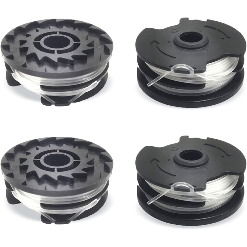 4 Stück Ersatzfadenspulen für LIDL Parkside, Ersatz-Nylonfaden für LIDL Parkside Rasentrimmer, Rasentrimmer PRTA 20-Li A1,B2,C3,PRT 550 A1,A3,PRT 300