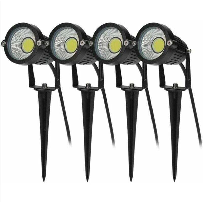 4PCS Outdoor Spike Beleuchtung COB 5W 220V IP65 Wasserdicht Einstellbare Scheinwerfer Led Garten Lampe Beleuchtung