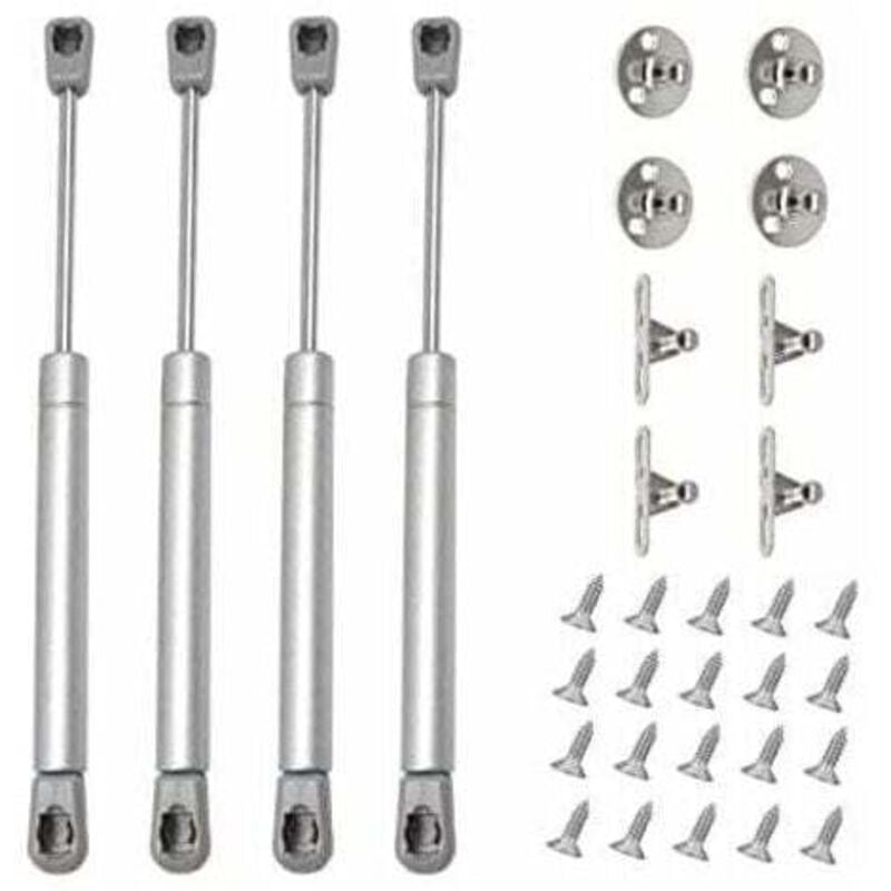 INHHUB 4 Stück Gasfeder 60N Hydraulische Gasfeder Möbel Gasdruckfeder Dämpfer Schranktür für Schränke Bücherregale Möbel (4, 60N)