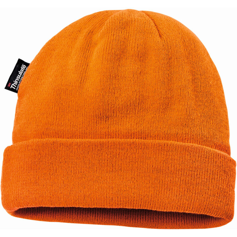 4PROTECT® Warnschutz Strickmütze Leuchtorange