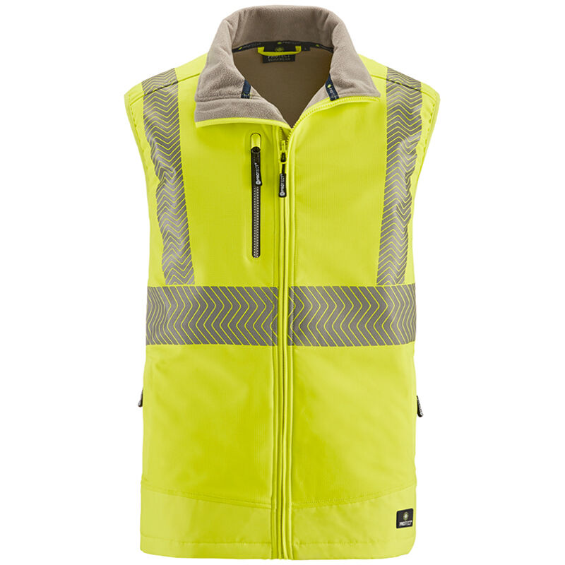 4PROTECT® Warnschutz-Softshellweste PARAMUS Leuchtgelb Reflex 3425-4XL