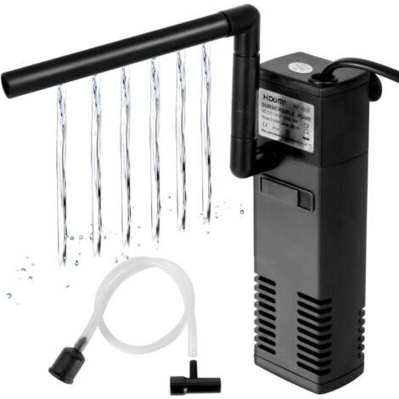 4W 600L/H Wasserdurchfluss Aquariumfilter Innenfilter für 60L Aquarium Filterpumpe mit Filterschwämmen für Fische