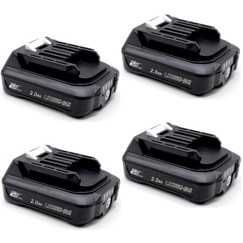 Powerwings - 4X BL1021B Akku für Makita 12V 10,8V 2,0Ah BL1041B BL1040 BL1020 BL1015 BL1016 für Makita DF032D HP333D TD110D JV103D CL107FD CG100D