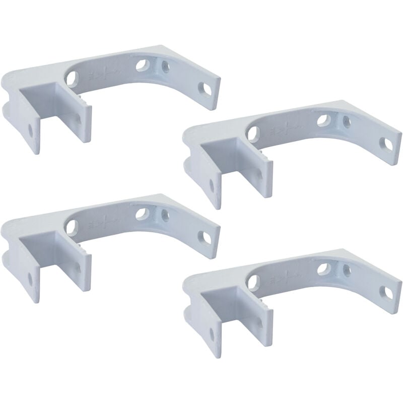 Hegele - 4er-Set Deckenhalterung für Markise HHG-543, Wandhalterung Deckenmontage Adapter