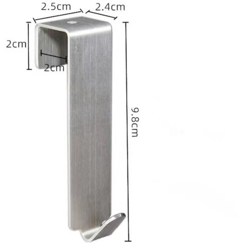 Shining House - 4x Edelstahl Türhaken - Kleiderhaken Outdoor - Garderobenhaken (04 Stück - Edelstahl - Outdoor)