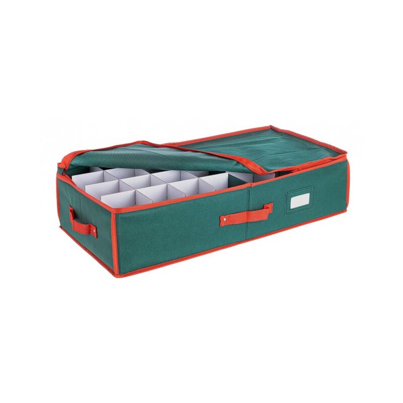 4x Weihnachtskugeln Aufbewahrungsbox Grün 64P D80