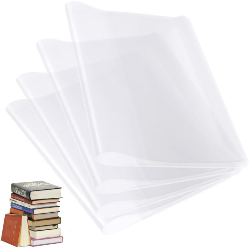 5 Stück 21 x 30 cm Notizbuchhüllen für Bücher, transparente Notizbuchhüllen, wasserdichte Buchschutzhüllen für Bücher gegen Abnutzung, wasserdicht.