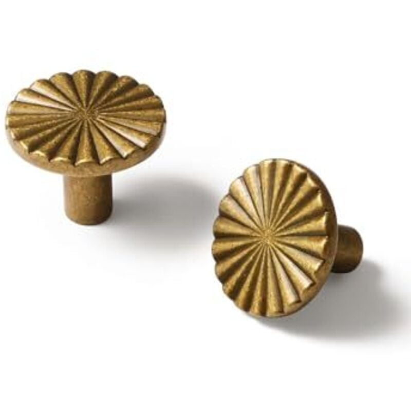 5 Stück Bronze Schrank Knöpfe Küche Solide Runde Kommode Schublade Knöpfe Einfache Schrank Hardware für Schrank Schublade zieht Zink Legierung