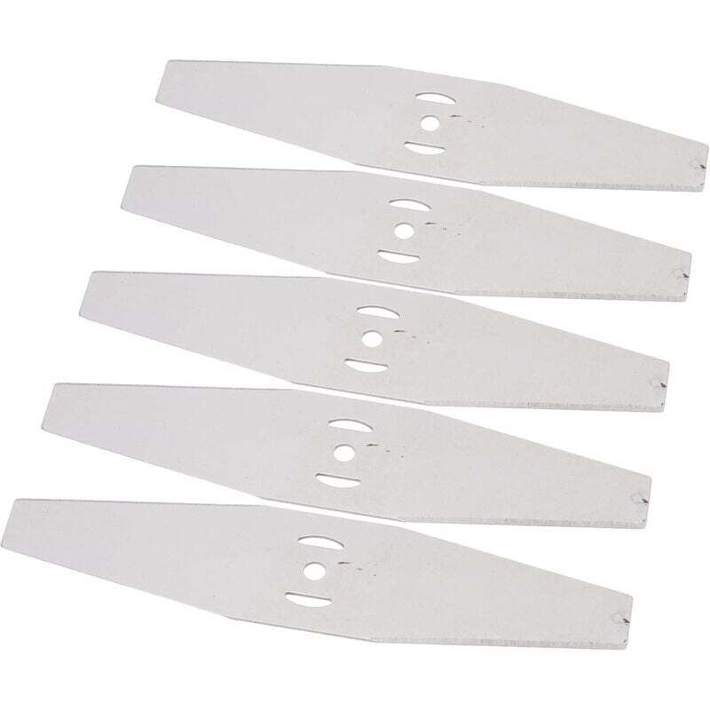 XVX - 5 Stück Rasentrimmer-Ersatzklingen, Stahl, Stahl-Rasenmäherklingen mit scharfen Klingen, elektrische Rasenmäherklingen für Rasentrimmer