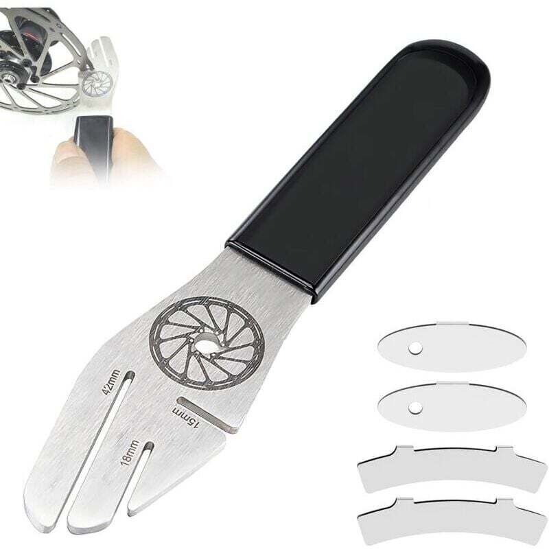 5-teiliges Bremsscheiben-Richtwerkzeug-Set (15/18/42 mm) für Fahrradreparaturen, Fahrrad-Einstellschlüssel, Fahrradreparaturwerkzeug, Fahrradzubehör