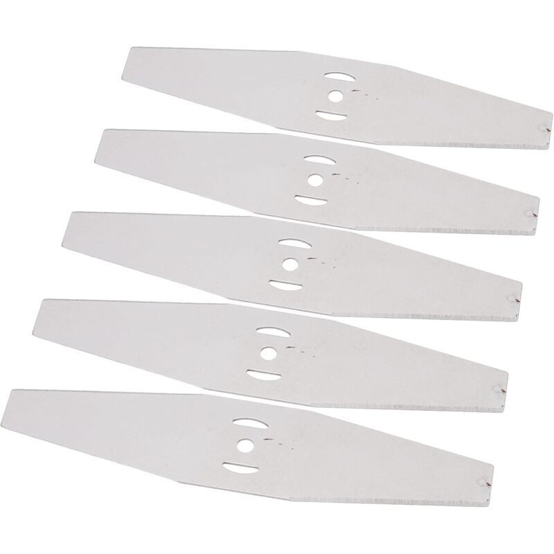 5-teiliges Zubehörset für Akku-Rasentrimmer, Ersatzklingen aus Metall, Schneidklingen für Akku-Rasentrimmer, Zubehör für Rasen, Garten und