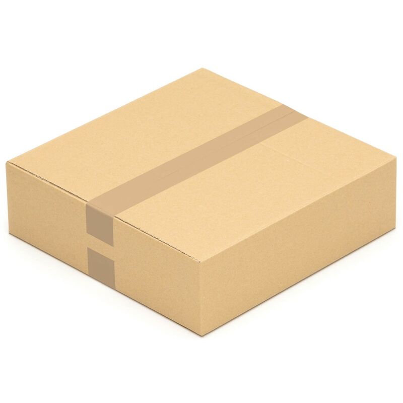Kk Verpackungen - 50 Faltkartons 350 x 350 x 100 mm Kartons 35 x 35 x 10 cm Versandkartons Wellpappe
