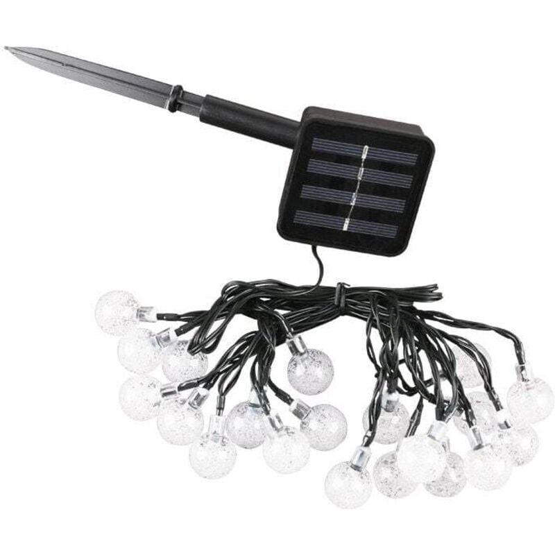 50 LED-Solar-Lichterkette, solarbetriebene Lichterkette für draußen und drinnen, 7 m und 8 Modi, IP65 wasserdichte Lichterkette für den Garten