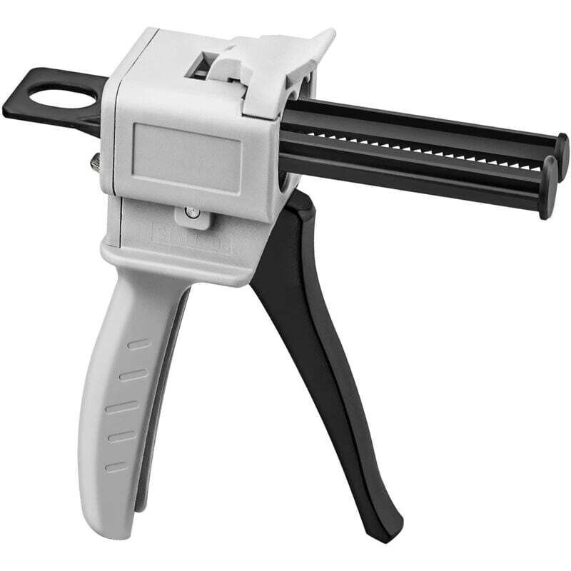 50-ml-Epoxidharz-Dosierpistole, AB-Epoxidharz-Klebepistole, Mischverhältnis 1:1 für Klebstoff, Grau