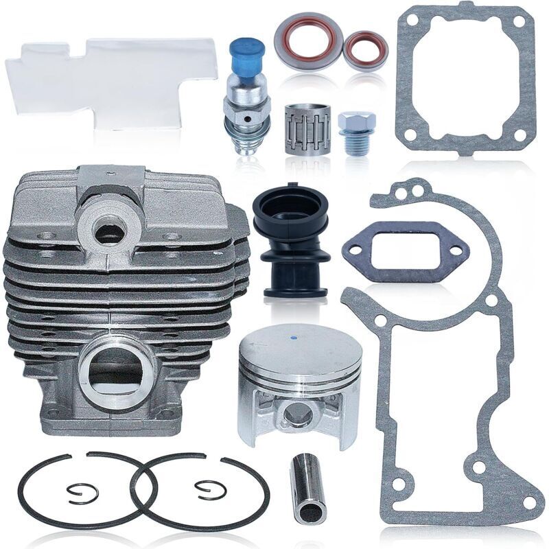 50-mm-Zylinder-Kolben-Kit für Stihl 044 MS440 Kettensäge, Zylinder mit Zündkerze, Kraftstofffilter, Ersatzteilnummern 1128-020-1201 und 1128-020-1227
