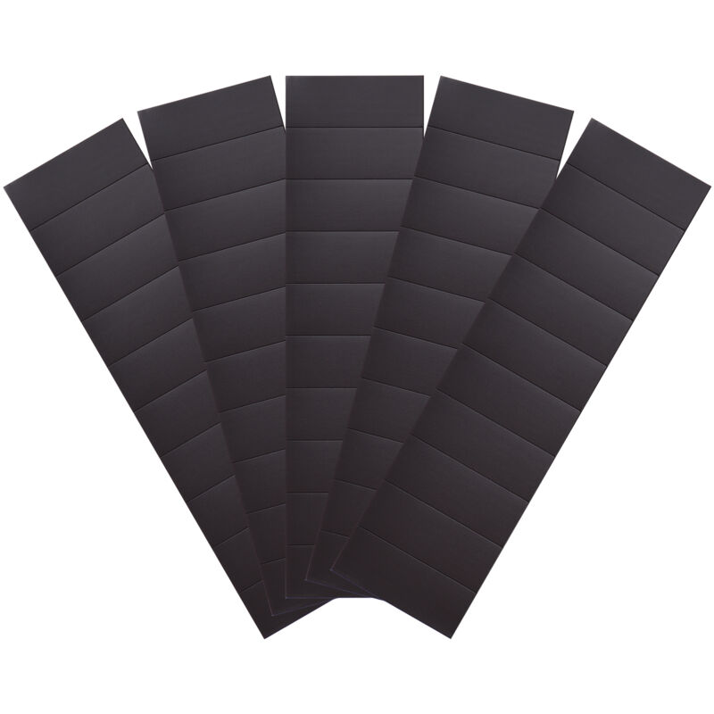 50 selbstklebende Magnetstreifen (je 40 x 15 x 0,5 mm) auf 5 Klebefolien mit starkem Klebstoff für Bastelarbeiten, Fotos, Tagebücher, Visitenkarten