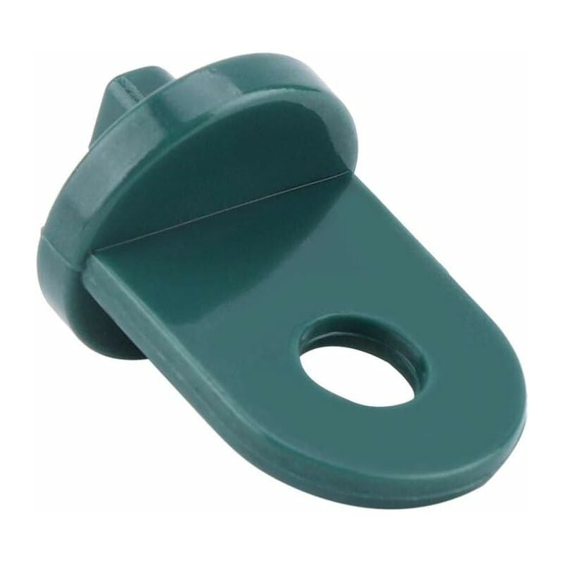 50 Stück Gewächshaus-Pflanzenhaken, Gewächshaus-Haken, Blumenhaken, Kunststoff-Aufhängeclip-Set, Werkzeug zum Aufhängen von Gewächshaus-Gadgets (grün)